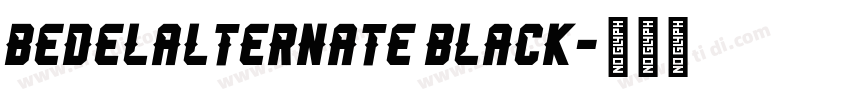 BedelAlternate Black字体转换